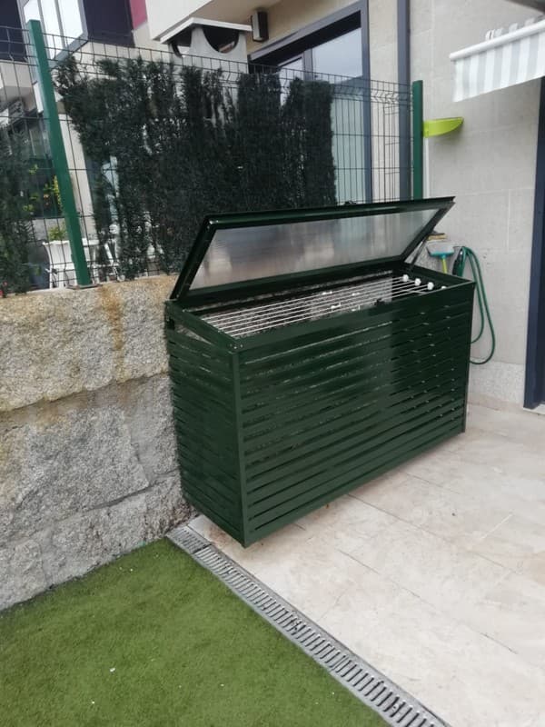 Cubretendales celosía fabricados por Tendalbox